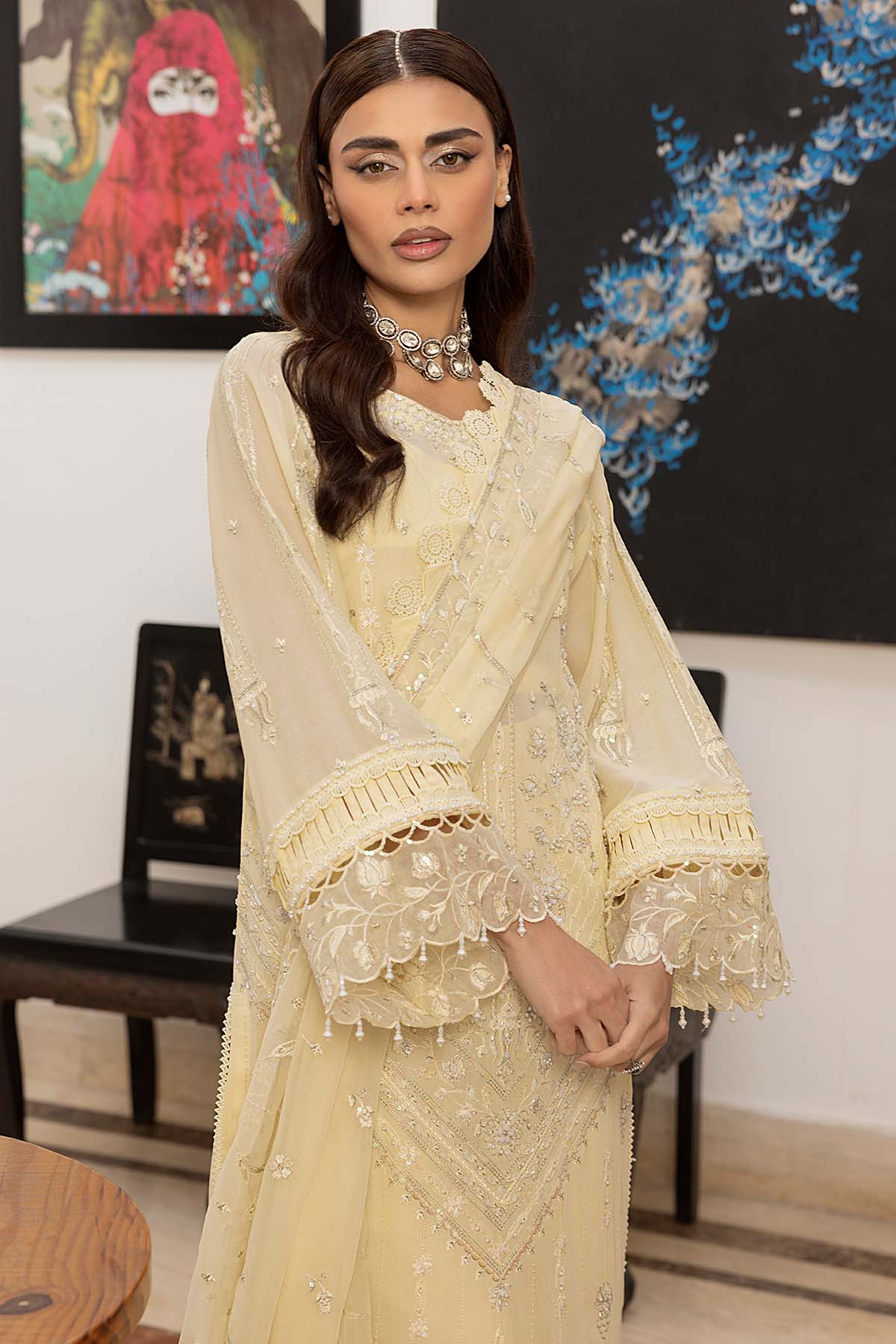 Raeesa Premium | Ivory Muse | HS - 37