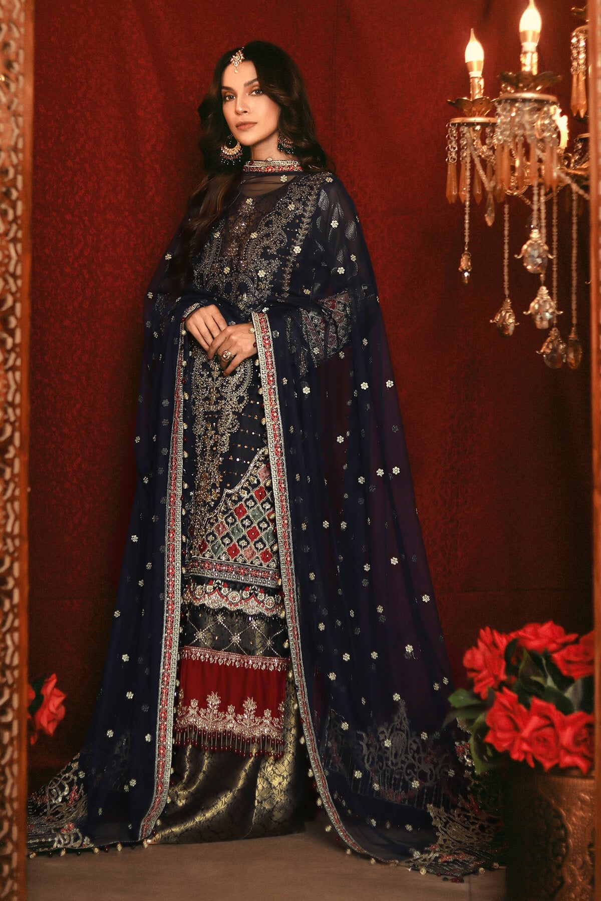 Raeesa Premium | Nooraniat | D3-Dark Midnight Blue