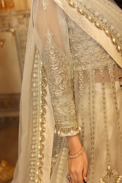 Raeesa Premium | Nooraniat | D6-Rose White