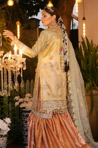 Raeesa Premium | Wajadan | WD-4 Lemon Chiffon